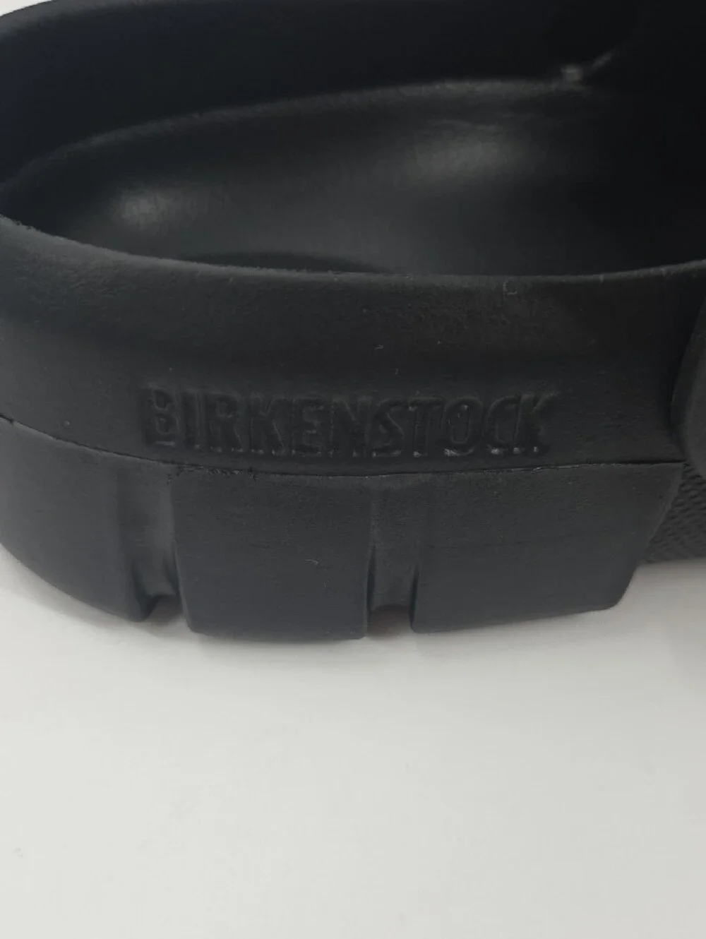 Birkenstock Black Foam Clogs with Heel Strap